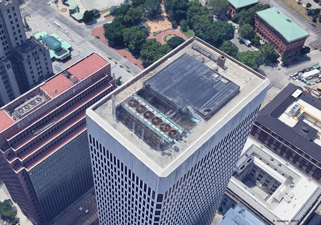 One  Financial Plaza - roof looking West